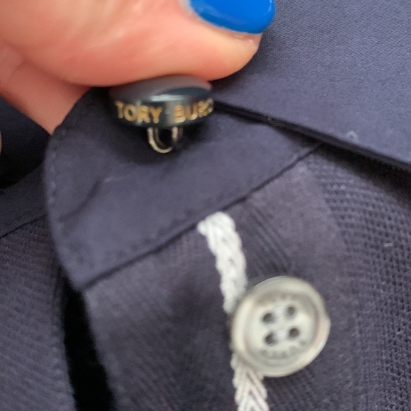 NWOT Tory Burch Navy Polo Shirt - Picture 7 of 7